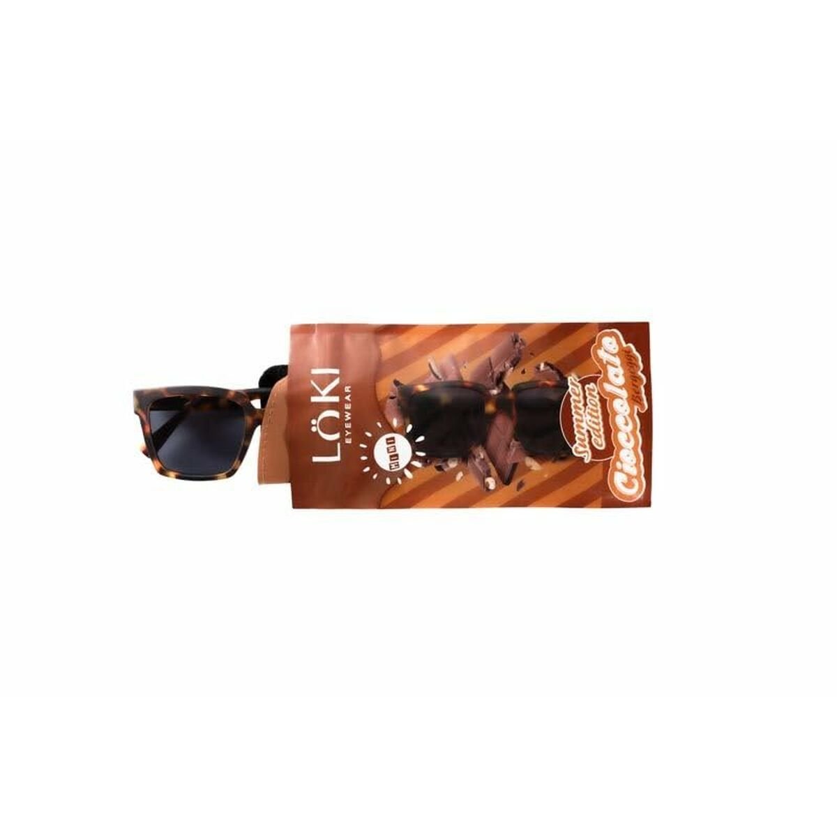 Glassramme Unisex Loki Bergeggi Mini Summer Sjokolade